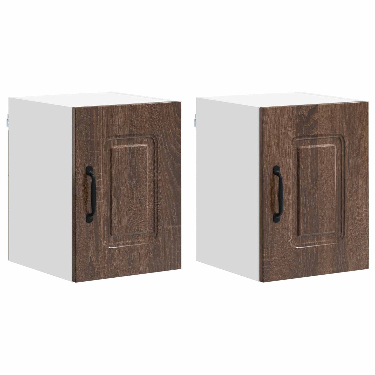 vidaXL Dishwasher Panel Kalmar 2 pcs Brown Oak 30 x 31 x 40 cm