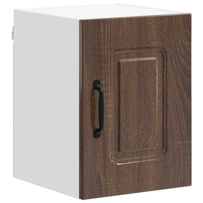 vidaXL Dishwasher Panel Kalmar 2 pcs Brown Oak 30 x 31 x 40 cm