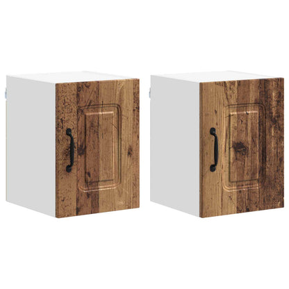 vidaXL Dishwasher Panel Kalmar 2 pcs Old Wood 30 x 31 x 40 cm