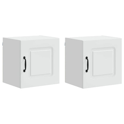 vidaXL Dishwasher Panel Kalmar 2 pcs White 40 x 31 x 40 cm