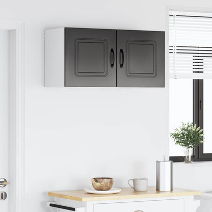 vidaXL Dishwasher Panel Kalmar 2 pcs Black 40 x 31 x 40 cm