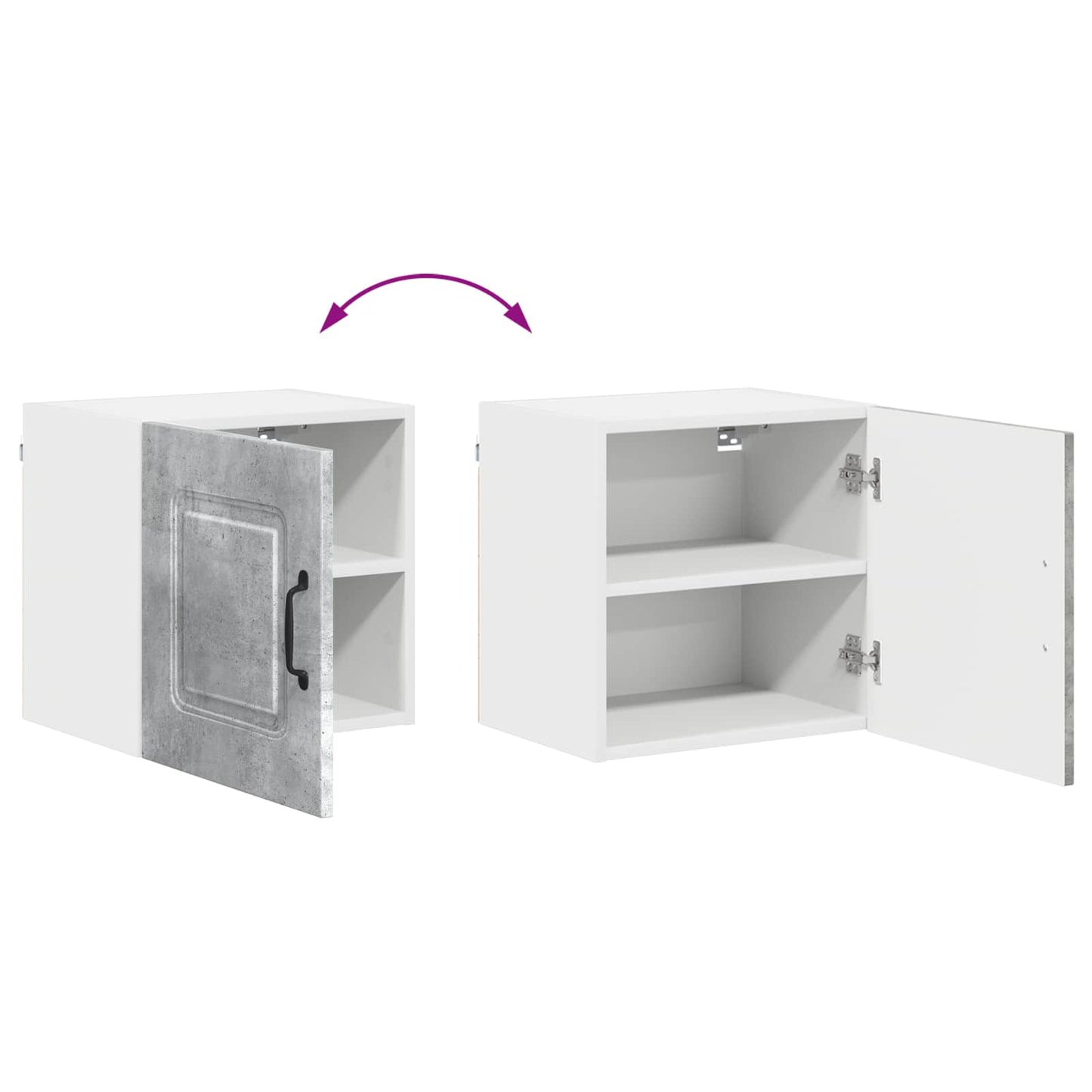 vidaXL Dishwasher Panel Kalmar Concrete Grey 40 x 31 x 40 cm
