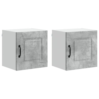 vidaXL Dishwasher Panel Kalmar 2 pcs Concrete Grey 40 x 31 x 40 cm