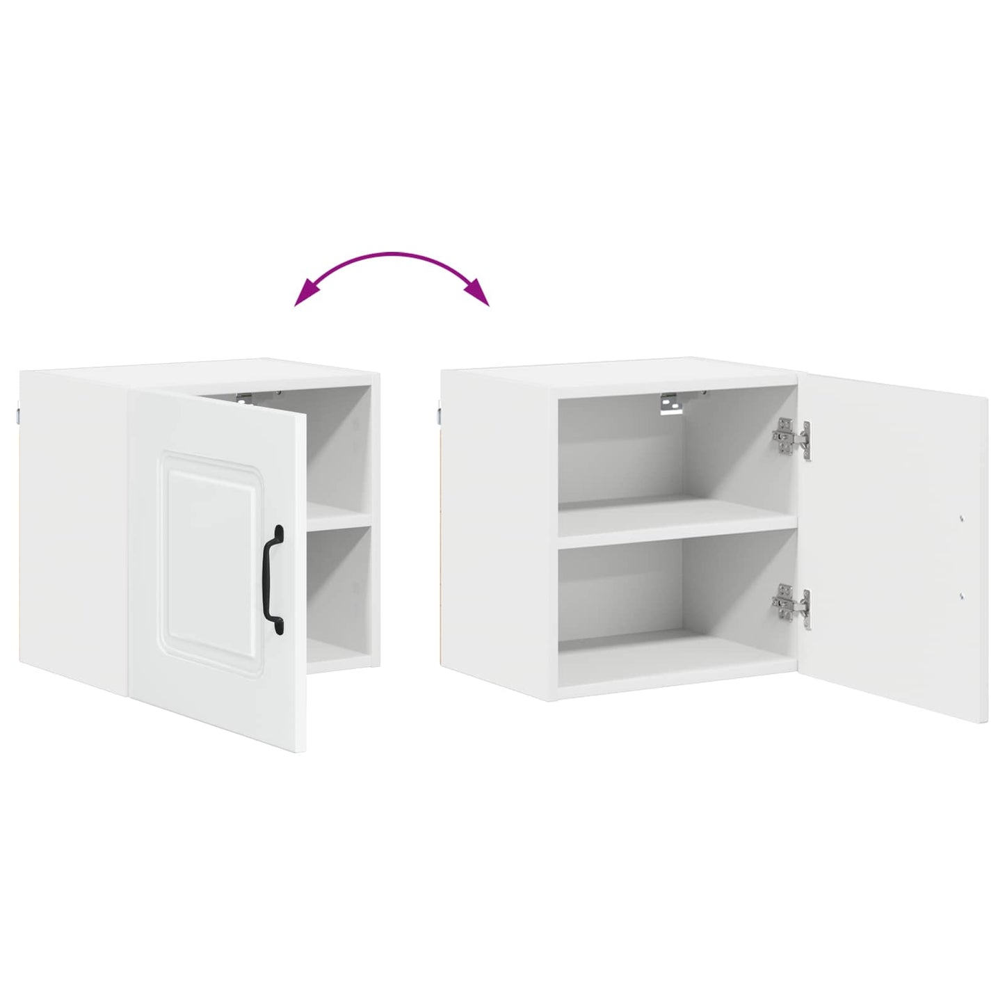 vidaXL Dishwasher Panel Kalmar High Gloss White 40 x 31 x 40 cm