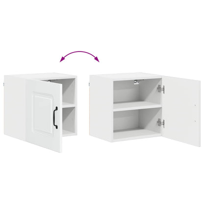 vidaXL Dishwasher Panel Kalmar High Gloss White 40 x 31 x 40 cm