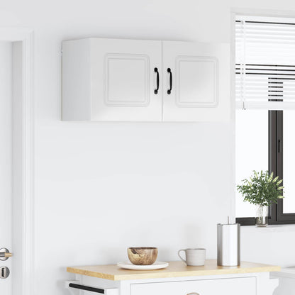 vidaXL Dishwasher Panel Kalmar 2 pcs High Gloss White 40 x 31 x 40 cm