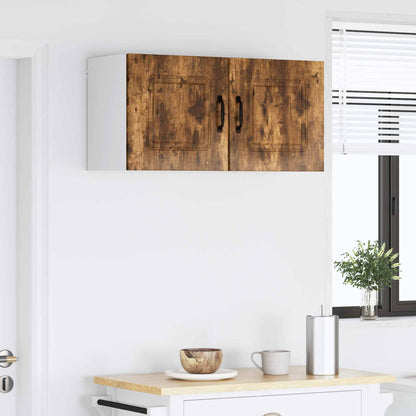 vidaXL Dishwasher Panel Kalmar 2 pcs Smoked Oak 40 x 31 x 40 cm