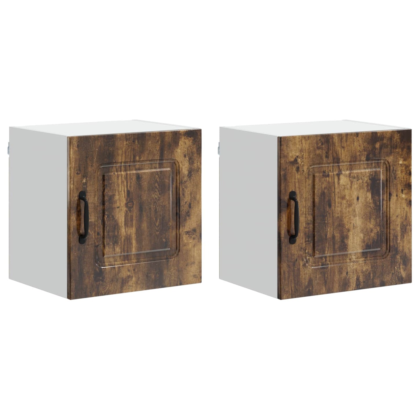vidaXL Dishwasher Panel Kalmar 2 pcs Smoked Oak 40 x 31 x 40 cm