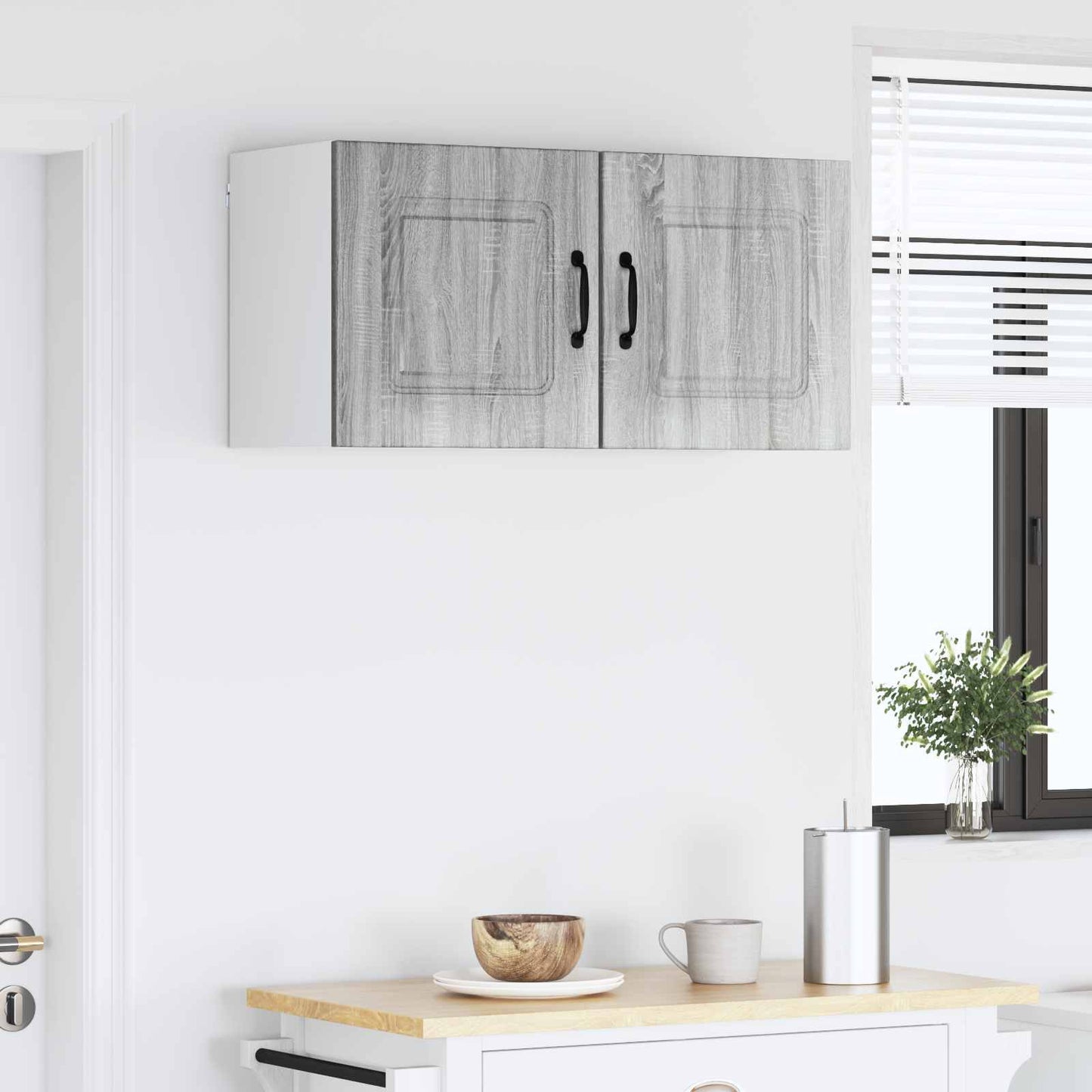 vidaXL Dishwasher Panel Kalmar 2 pcs Grey Sonoma 40 x 31 x 40 cm