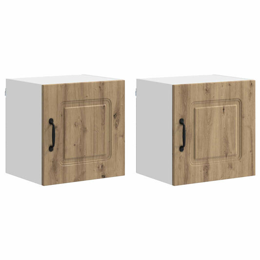 vidaXL Dishwasher Panel Kalmar 2 pcs Artisan Oak 40 x 31 x 40 cm