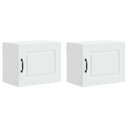 vidaXL Dishwasher Panel Kalmar 2 pcs White 50 x 31 x 40 cm