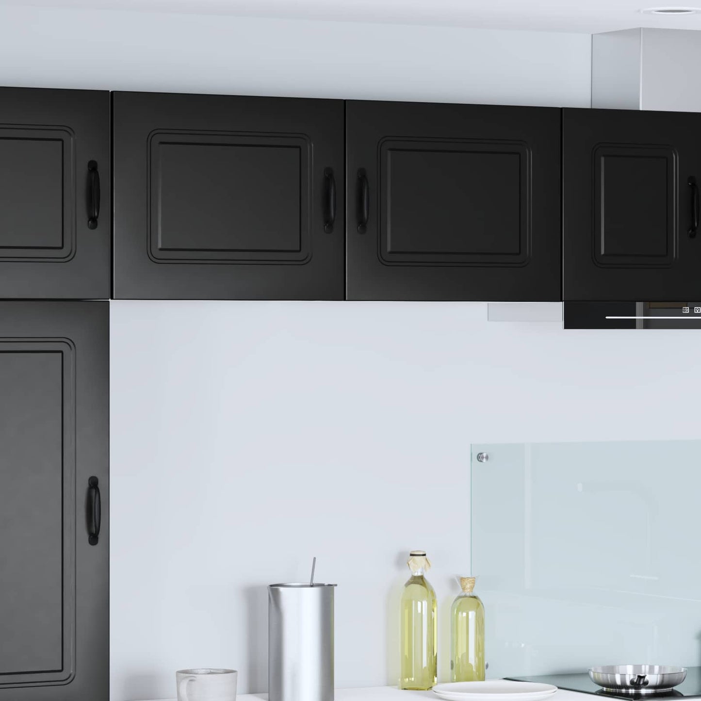 vidaXL Dishwasher Panel Kalmar Black 50 x 31 x 40 cm Engineered Wood