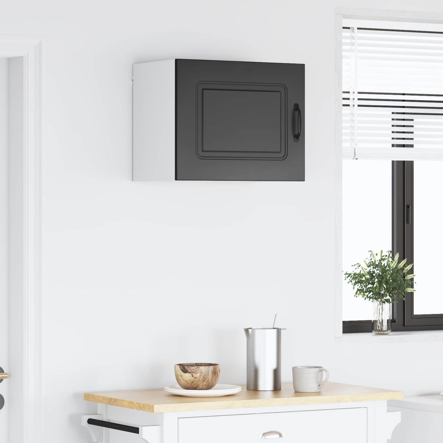vidaXL Dishwasher Panel Kalmar Black 50 x 31 x 40 cm Engineered Wood