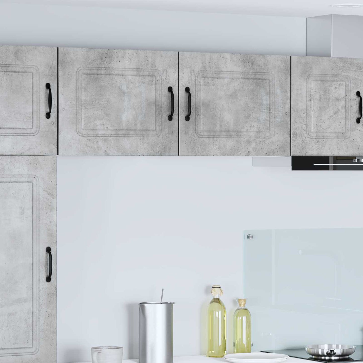 vidaXL Dishwasher Panel Kalmar 2 pcs Concrete Grey 50 x 31 x 40 cm