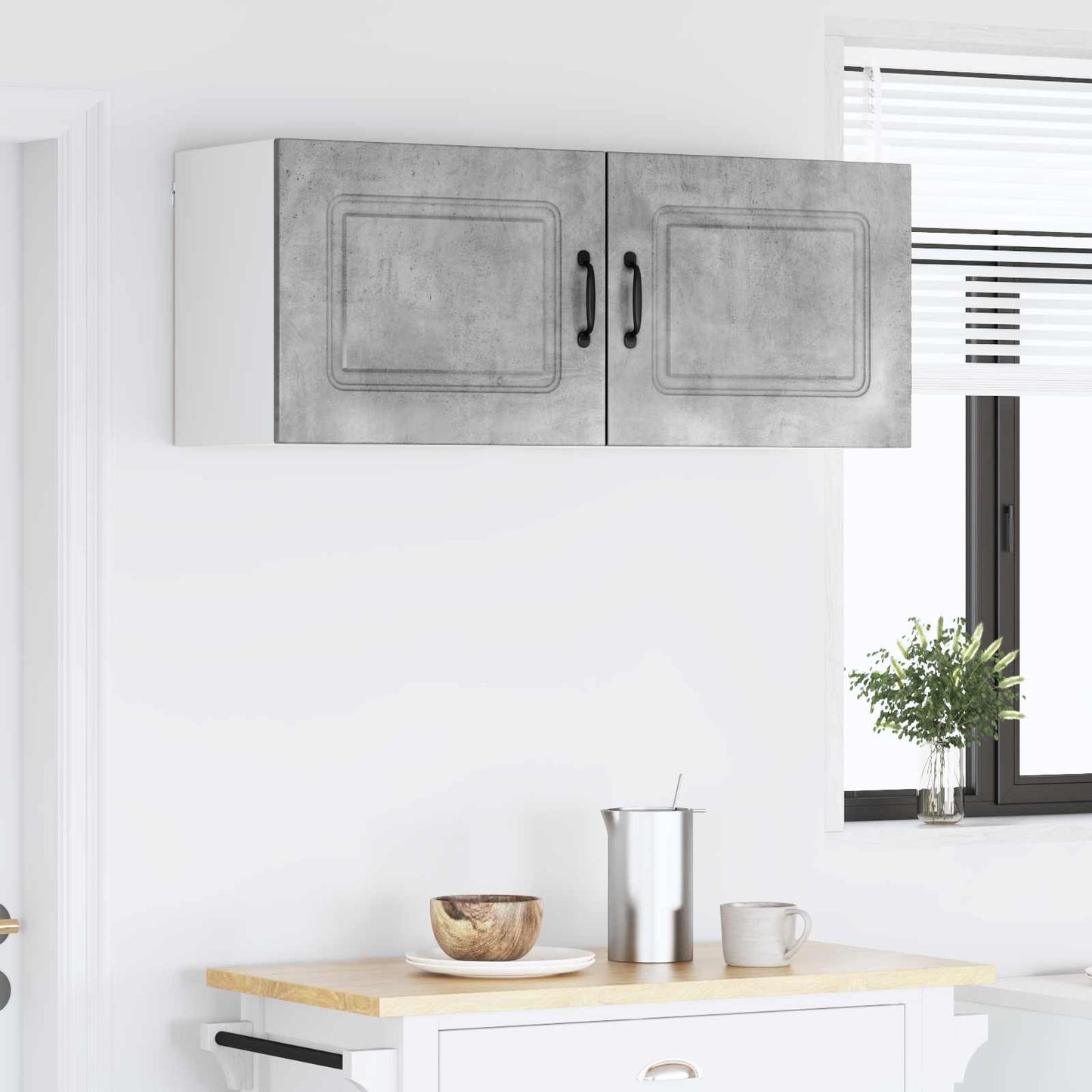 vidaXL Dishwasher Panel Kalmar 2 pcs Concrete Grey 50 x 31 x 40 cm
