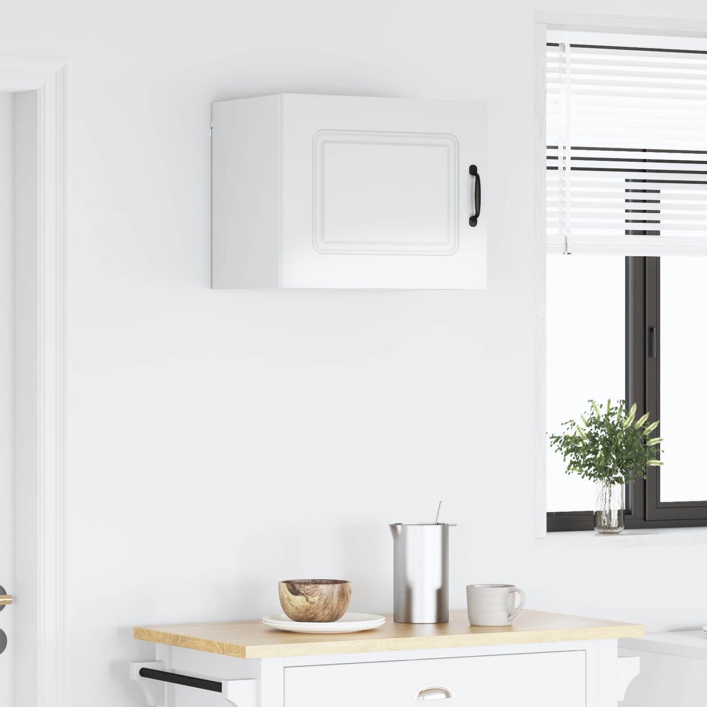 vidaXL Dishwasher Panel Kalmar High Gloss White 50 x 31 x 40 cm