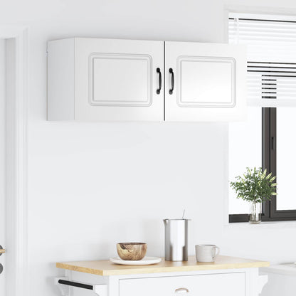 vidaXL Dishwasher Panel Kalmar 2 pcs High Gloss White 50 x 31 x 40 cm