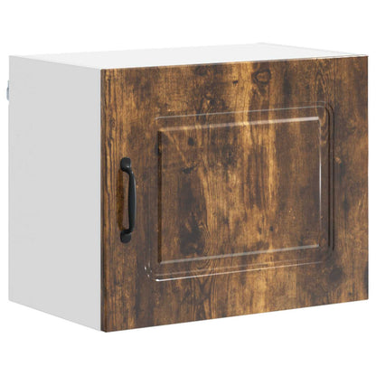 vidaXL Dishwasher Panel Kalmar 2 pcs Smoked Oak 50 x 31 x 40 cm