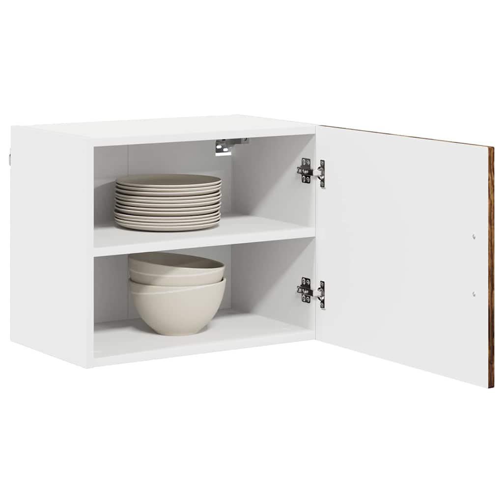 vidaXL Dishwasher Panel Kalmar 2 pcs Smoked Oak 50 x 31 x 40 cm