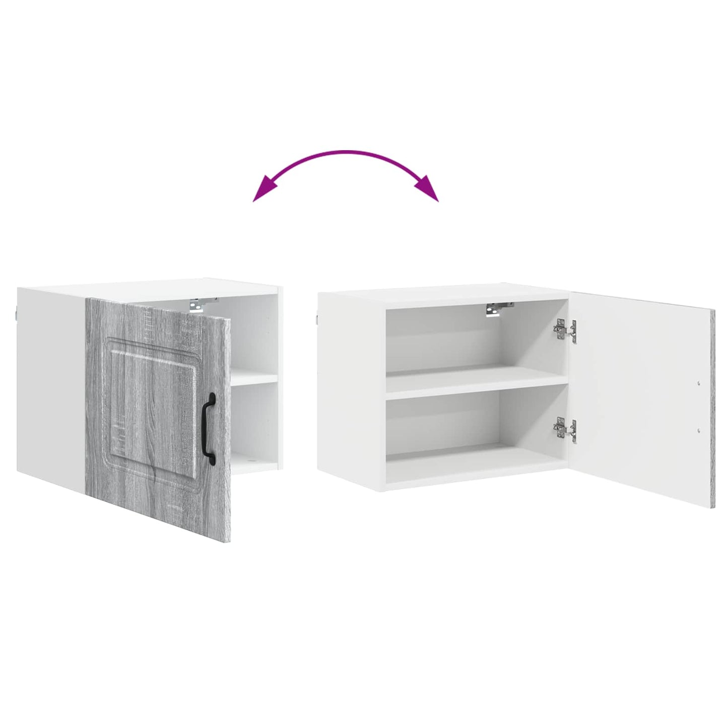 vidaXL Dishwasher Panel Kalmar Grey Sonoma 50 x 31 x 40 cm
