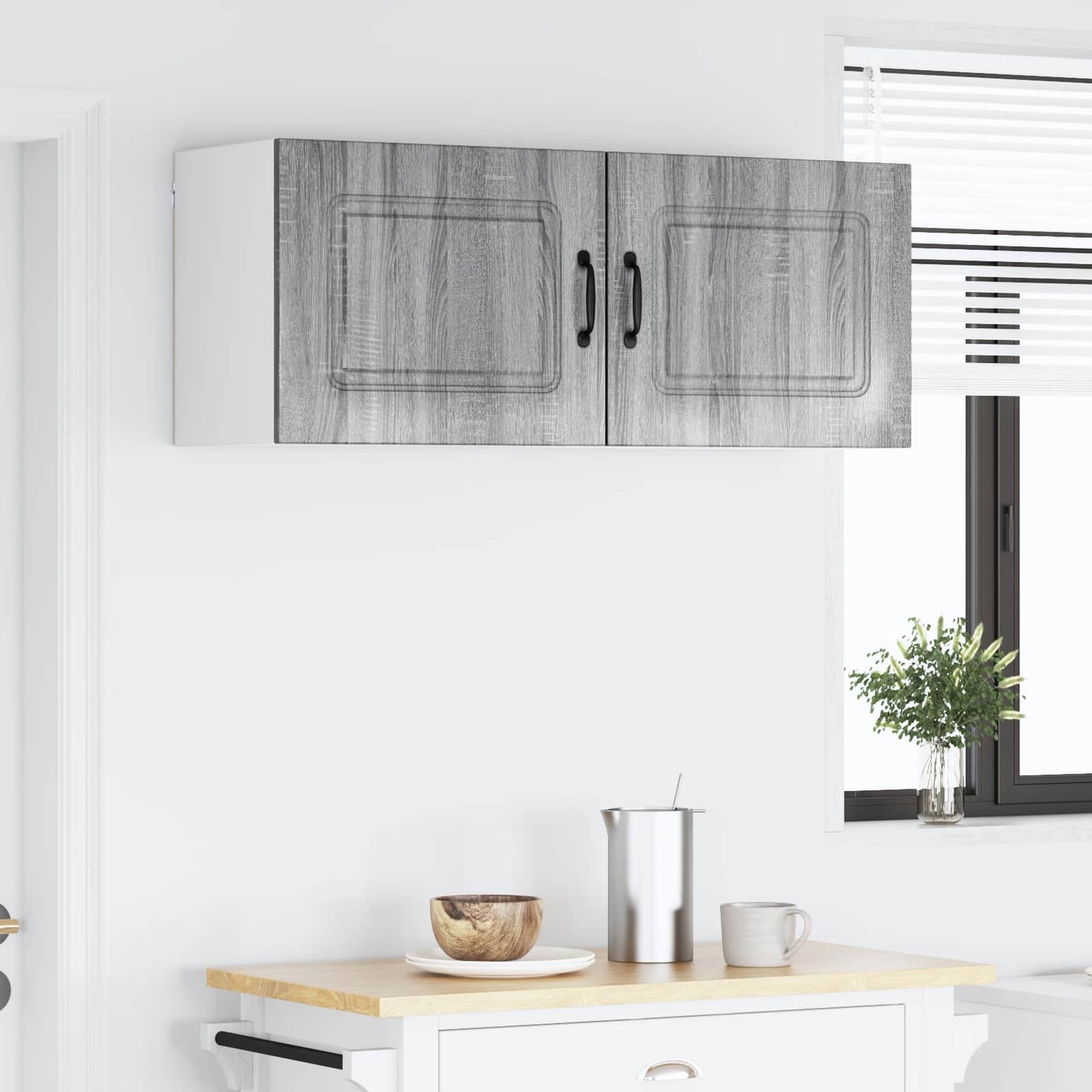 vidaXL Dishwasher Panel Kalmar 2 pcs Grey Sonoma 50 x 31 x 40 cm