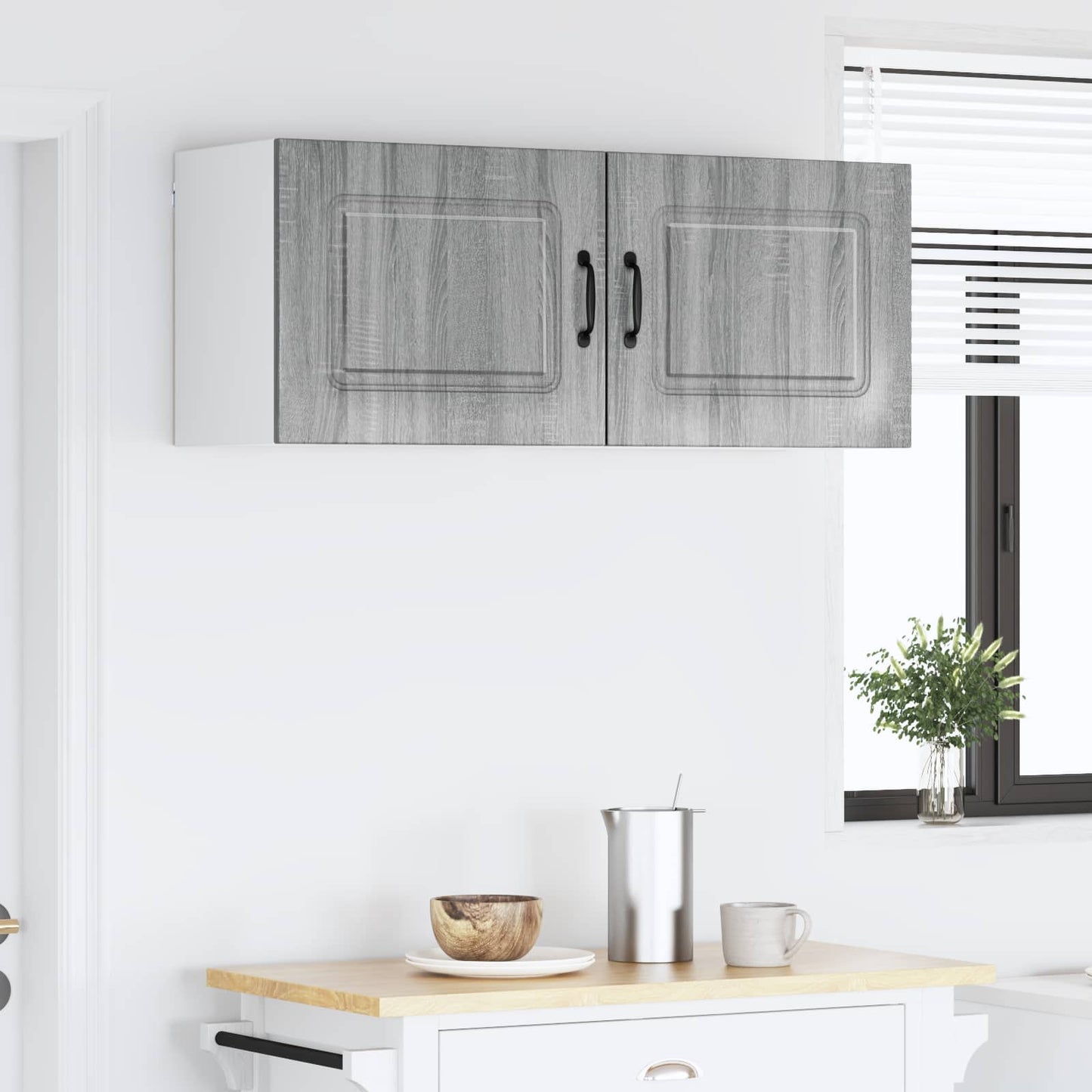 vidaXL Dishwasher Panel Kalmar 2 pcs Grey Sonoma 50 x 31 x 40 cm
