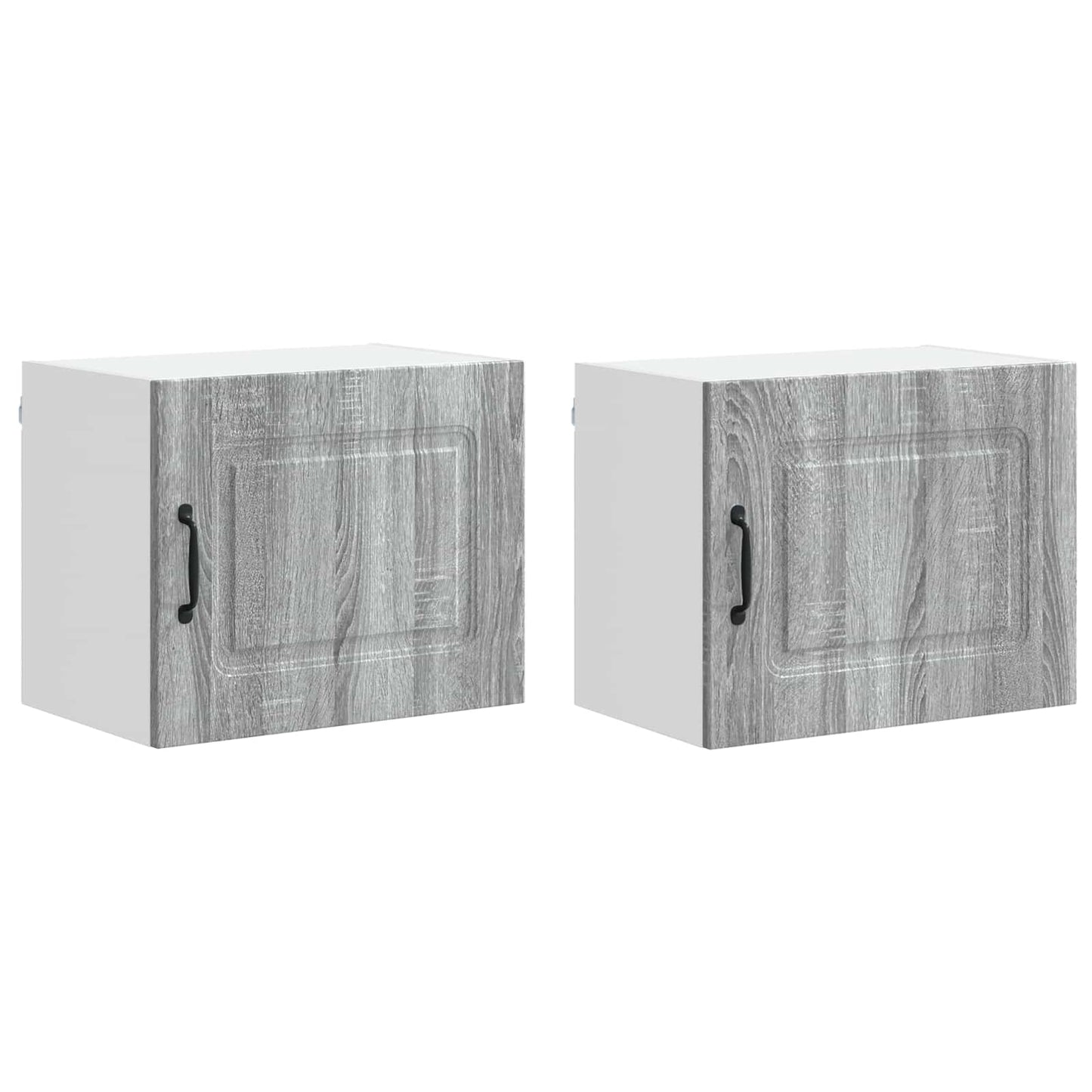 vidaXL Dishwasher Panel Kalmar 2 pcs Grey Sonoma 50 x 31 x 40 cm