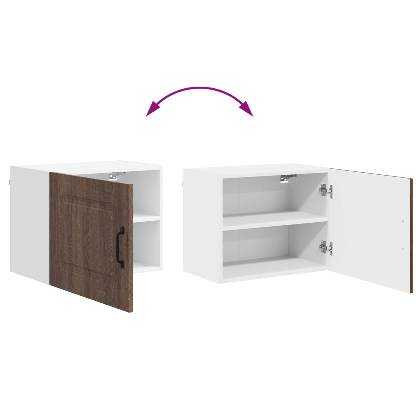 vidaXL Dishwasher Panel Kalmar Brown Oak 50 x 31 x 40 cm