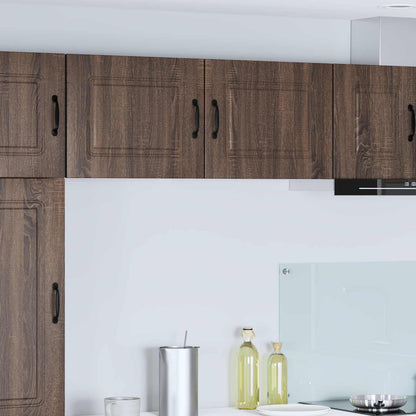 vidaXL Dishwasher Panel Kalmar 2 pcs Brown Oak 50 x 31 x 40 cm