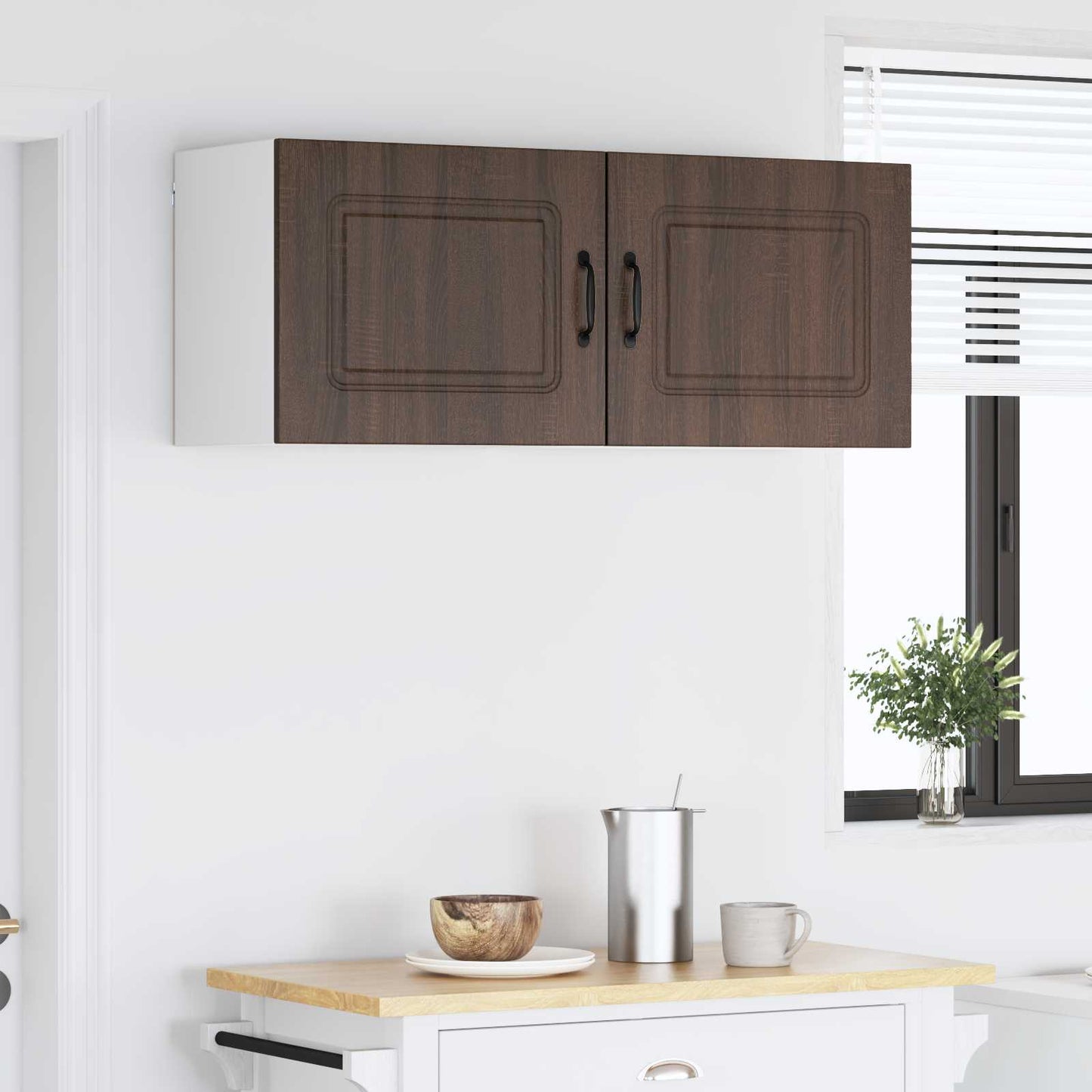 vidaXL Dishwasher Panel Kalmar 2 pcs Brown Oak 50 x 31 x 40 cm