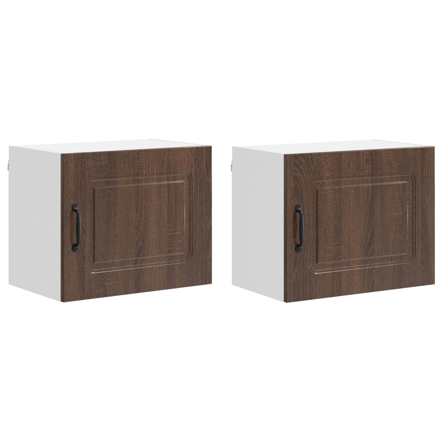 vidaXL Dishwasher Panel Kalmar 2 pcs Brown Oak 50 x 31 x 40 cm