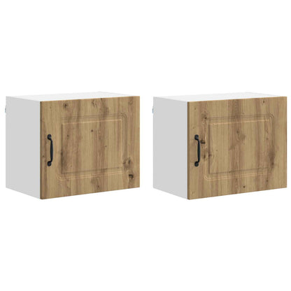 vidaXL Dishwasher Panel Kalmar 2 pcs Artisan Oak Engineered Wood
