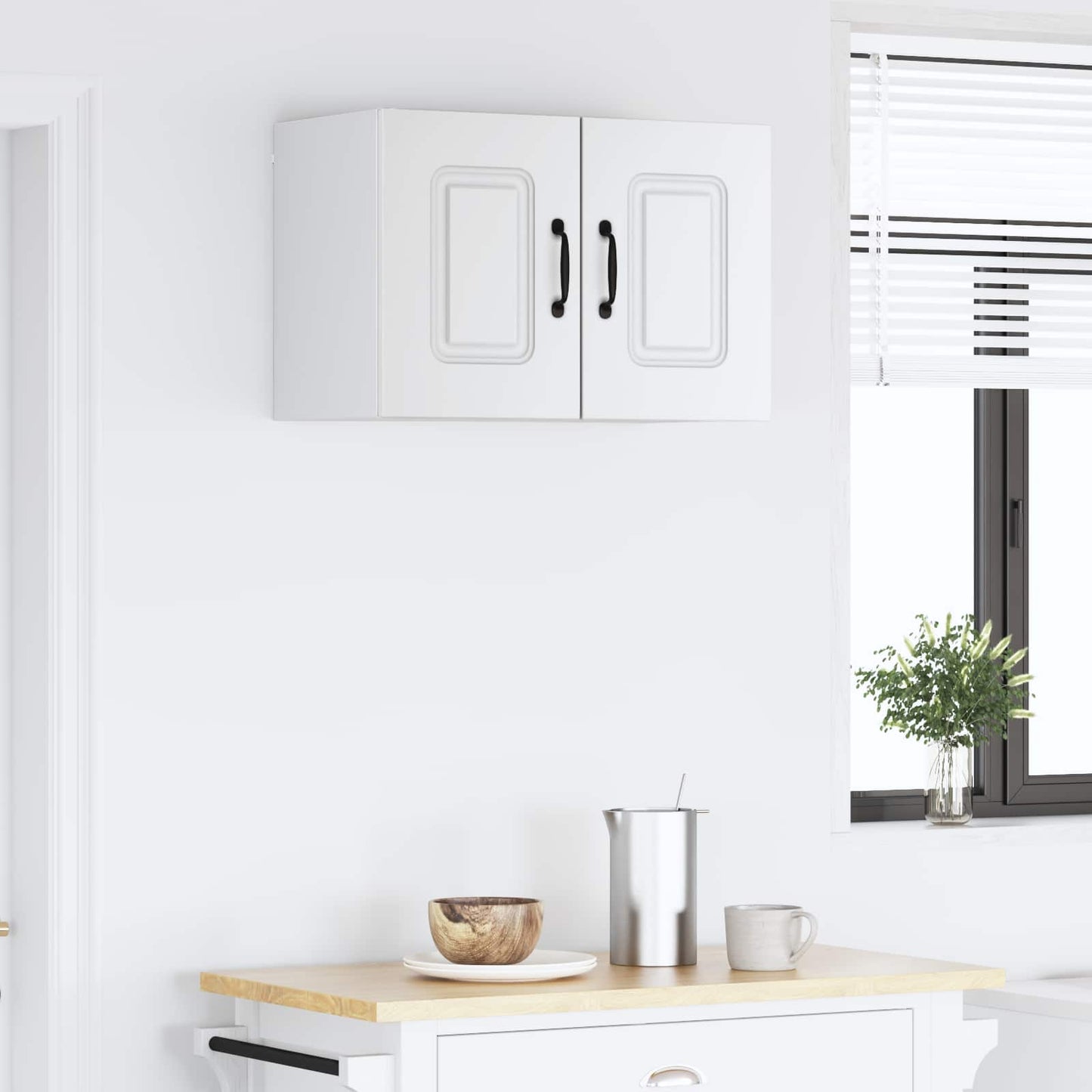 vidaXL Dishwasher Panel Kalmar White 60 x 31 x 40 cm Engineered Wood