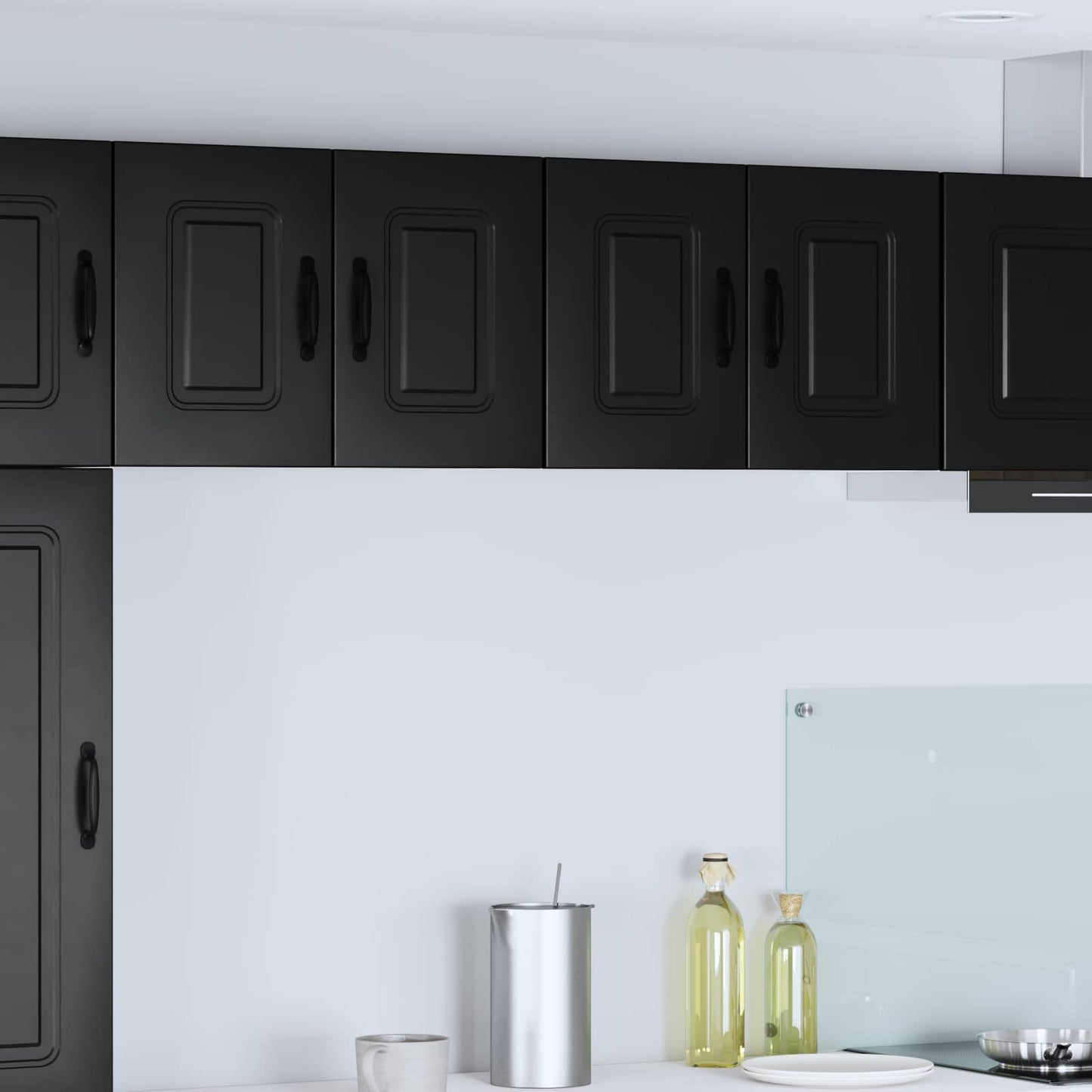 vidaXL Dishwasher Panel Kalmar Black 60 x 31 x 40 cm Engineered Wood