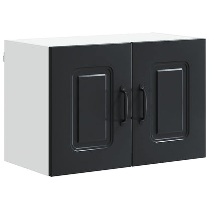 vidaXL Dishwasher Panel Kalmar Black 60 x 31 x 40 cm Engineered Wood