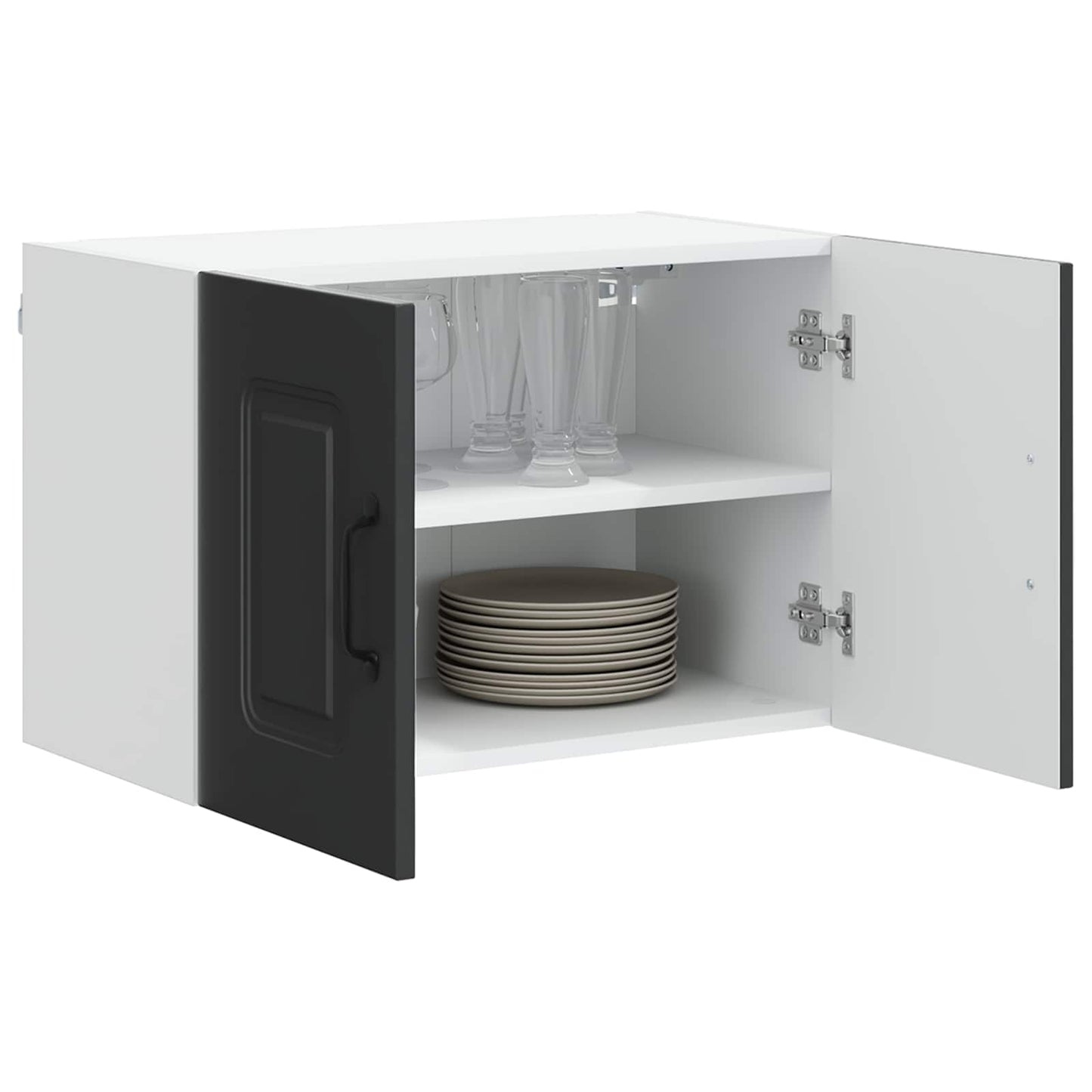 vidaXL Dishwasher Panel Kalmar Black 60 x 31 x 40 cm Engineered Wood
