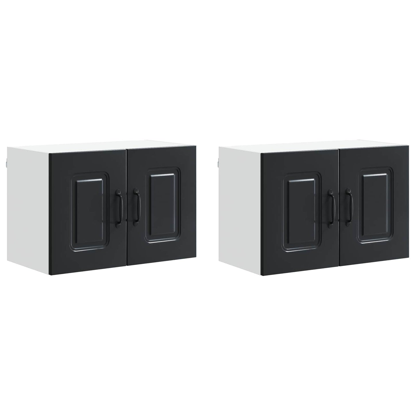 vidaXL Dishwasher Panel Kalmar 2 pcs Black 60 x 31 x 40 cm