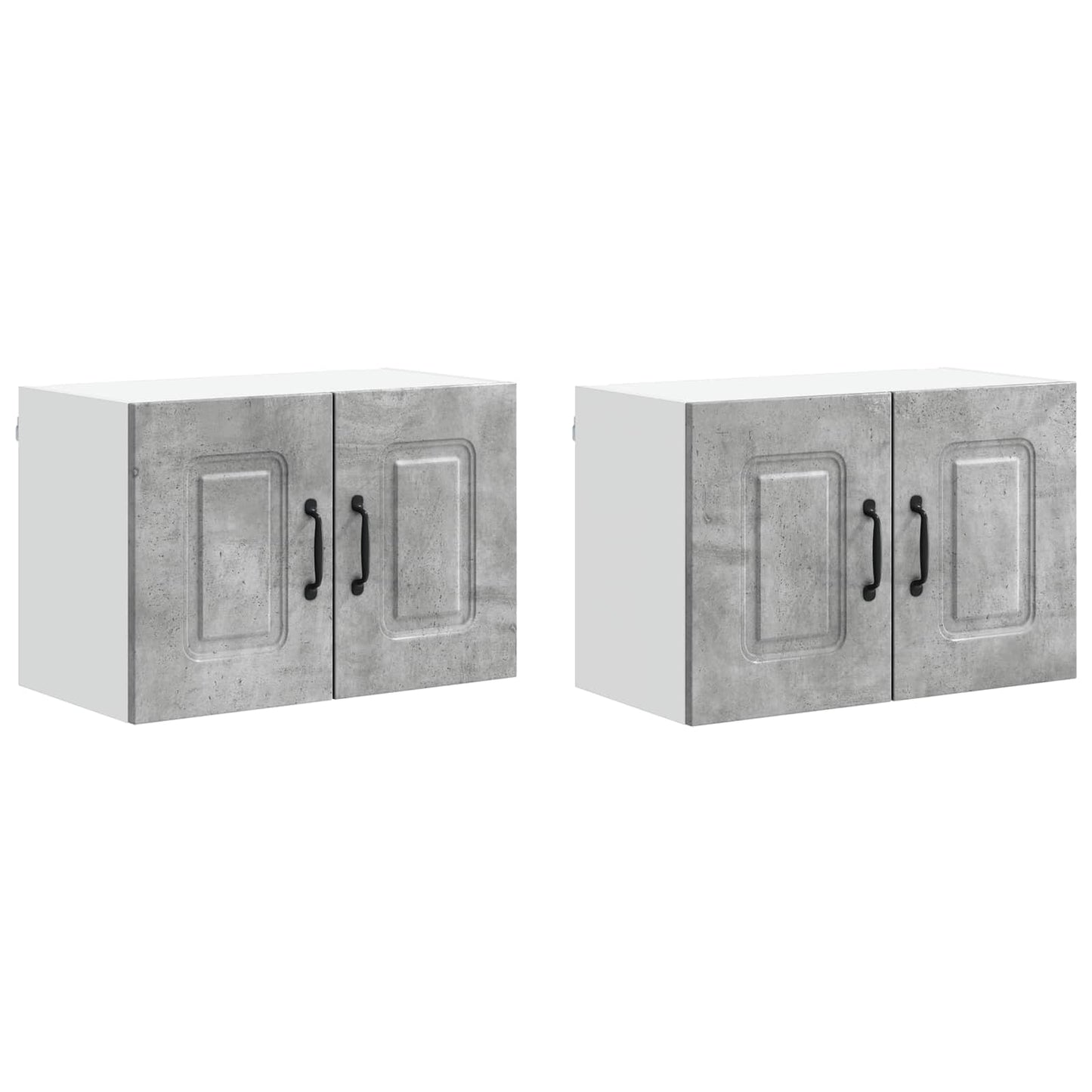 vidaXL Dishwasher Panel Kalmar 2 pcs Concrete Grey 60 x 31 x 40 cm