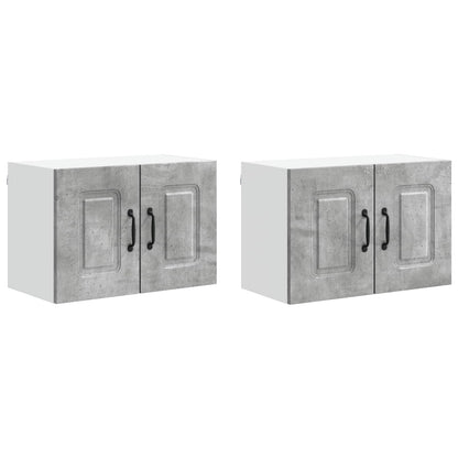vidaXL Dishwasher Panel Kalmar 2 pcs Concrete Grey 60 x 31 x 40 cm