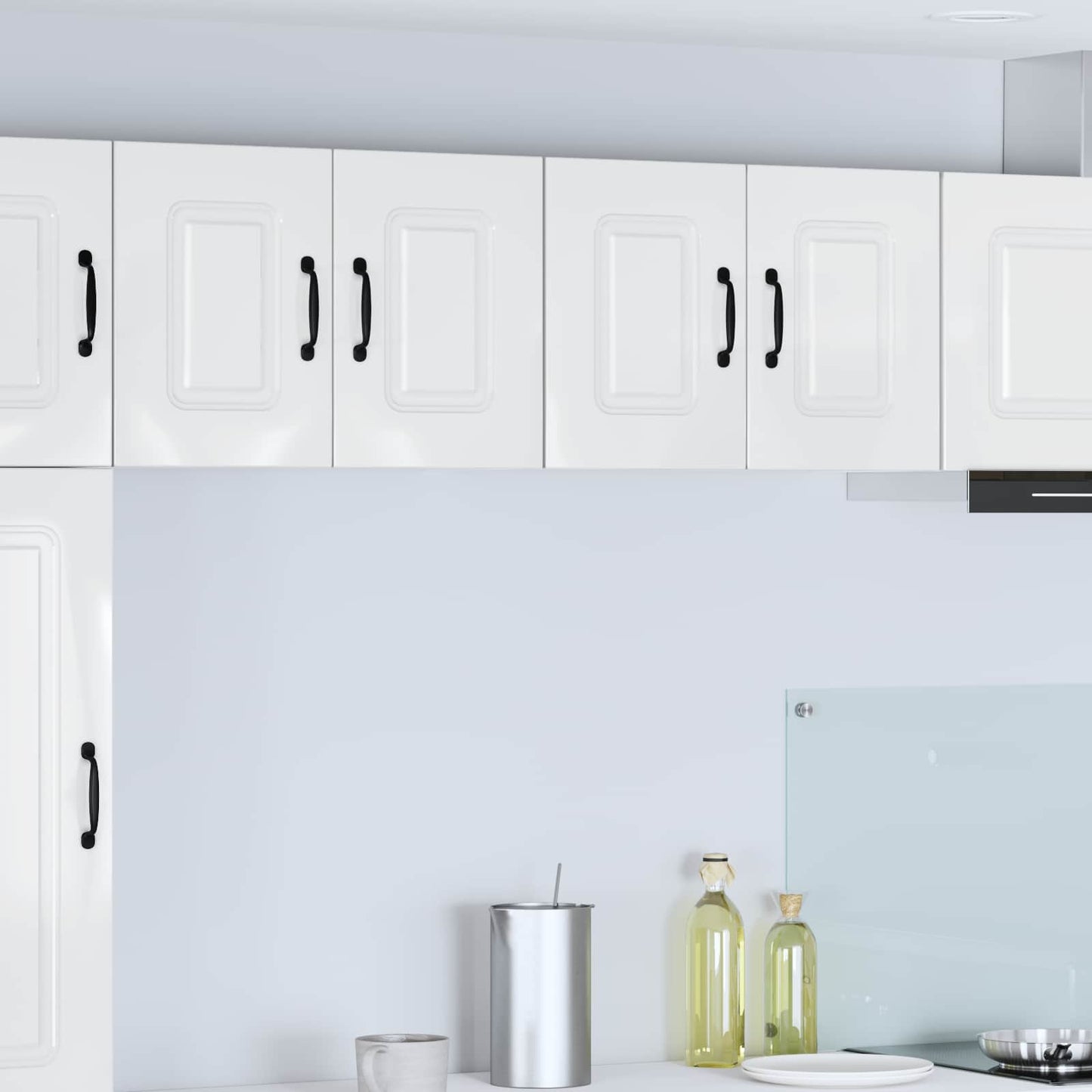 vidaXL Dishwasher Panel Kalmar High Gloss White 60 x 31 x 40 cm