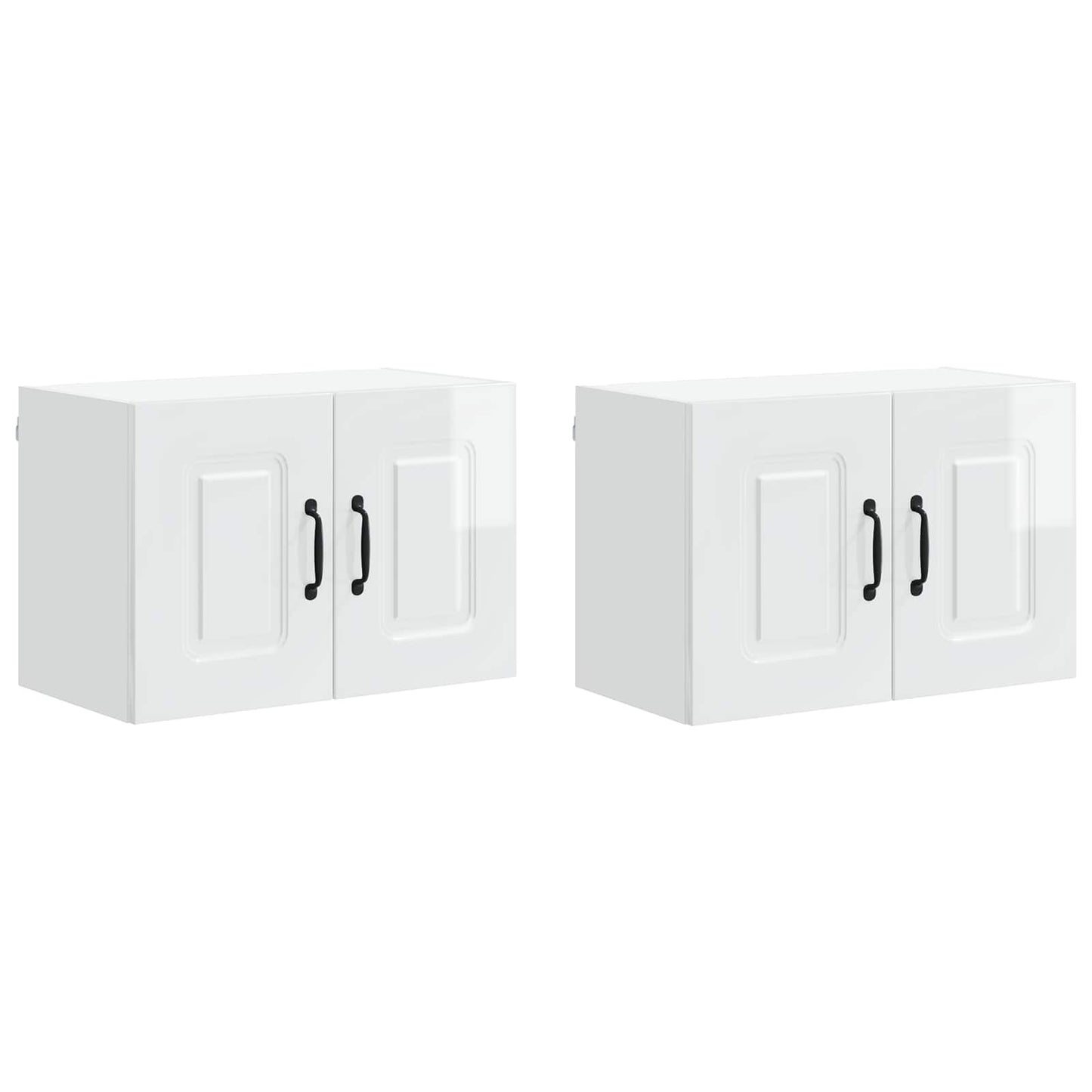 vidaXL Dishwasher Panel Kalmar 2 pcs High Gloss White 60 x 31 x 40 cm