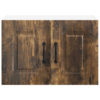vidaXL Dishwasher Panel Kalmar 2 pcs Smoked Oak 60 x 31 x 40 cm