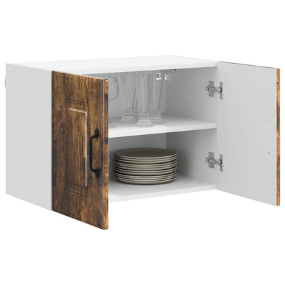 vidaXL Dishwasher Panel Kalmar 2 pcs Smoked Oak 60 x 31 x 40 cm