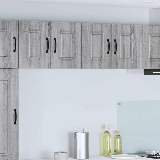 vidaXL Dishwasher Panel Kalmar 2 pcs Grey Sonoma 60 x 31 x 40 cm