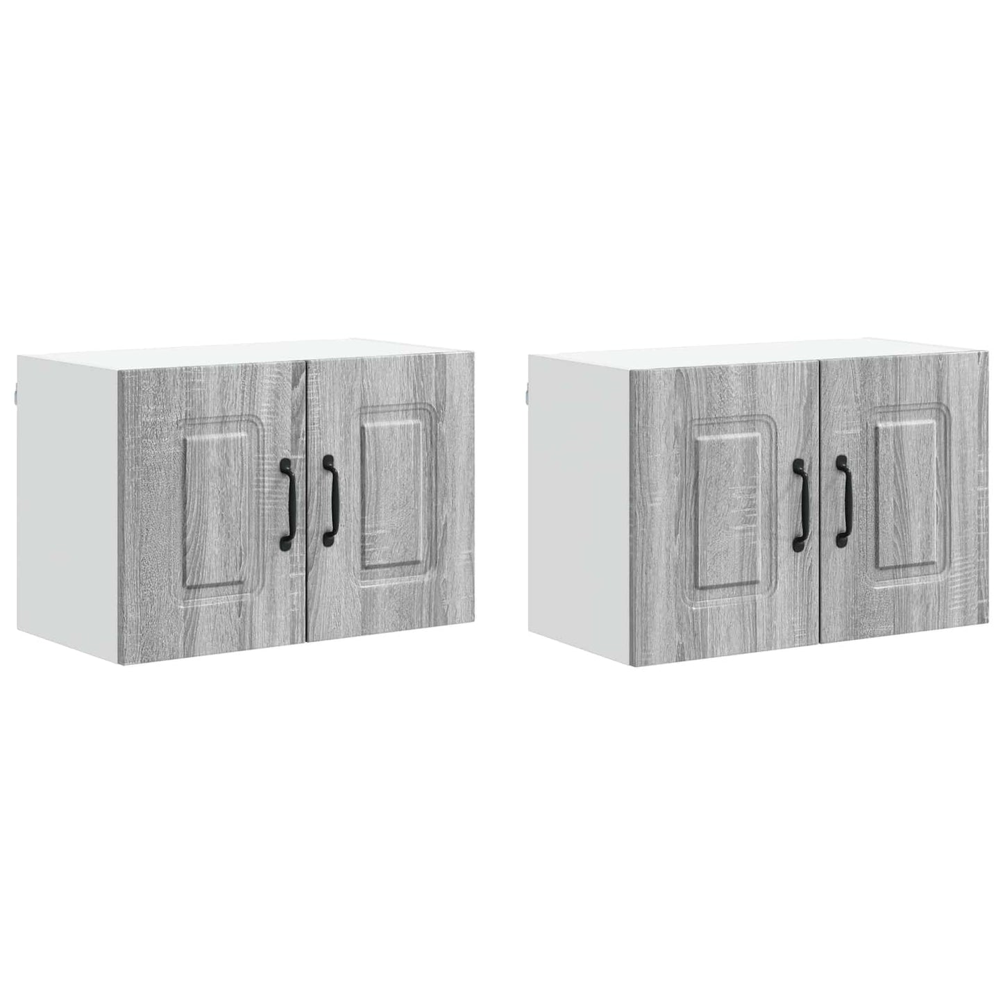vidaXL Dishwasher Panel Kalmar 2 pcs Grey Sonoma 60 x 31 x 40 cm
