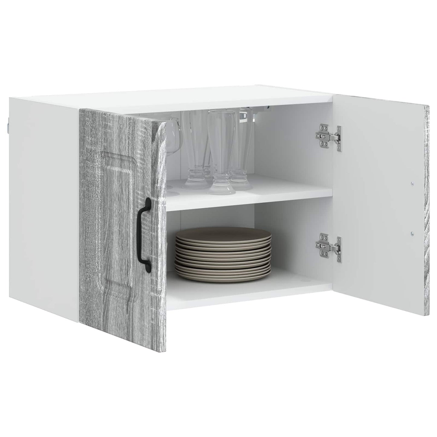 vidaXL Dishwasher Panel Kalmar 2 pcs Grey Sonoma 60 x 31 x 40 cm