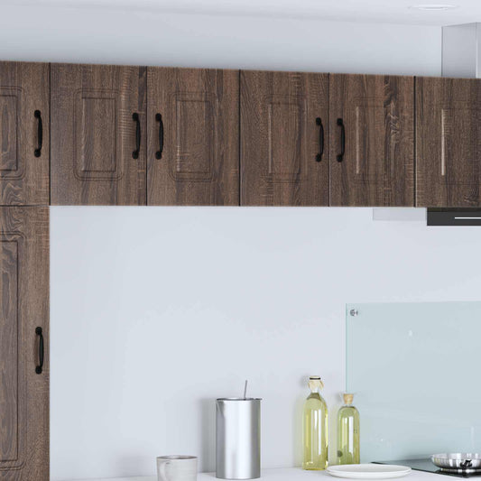 vidaXL Dishwasher Panel Kalmar 2 pcs Brown Oak 60 x 31 x 40 cm