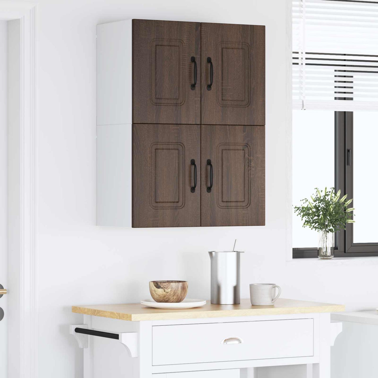 vidaXL Dishwasher Panel Kalmar 2 pcs Brown Oak 60 x 31 x 40 cm