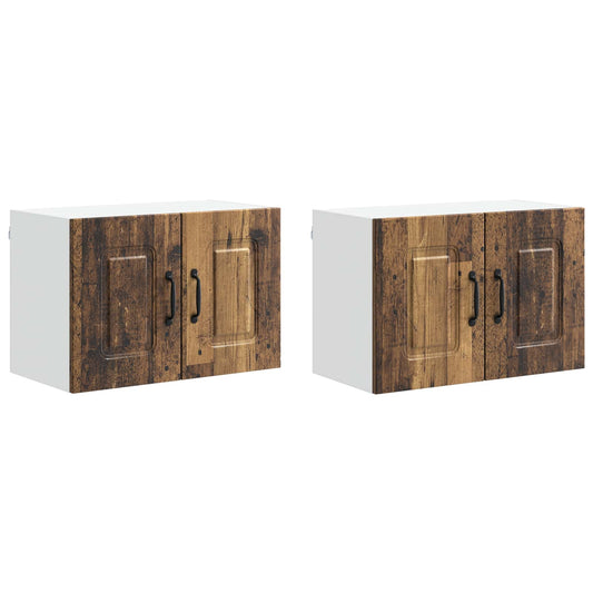 vidaXL Dishwasher Panel Kalmar 2 pcs Old Wood 60 x 31 x 40 cm
