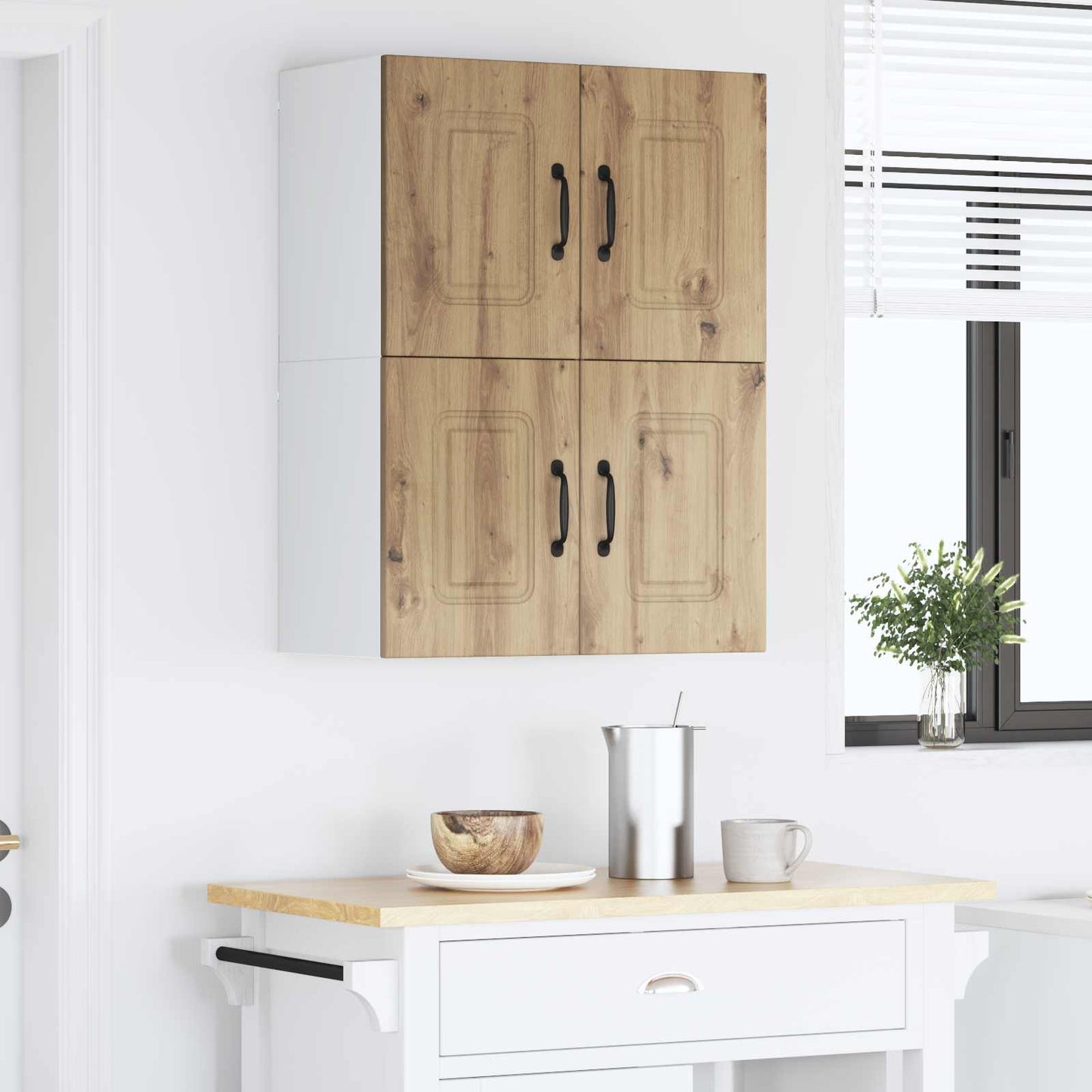 vidaXL Dishwasher Panel Kalmar 2 pcs Artisan Oak Engineered Wood